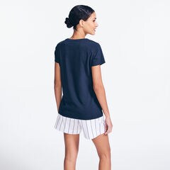 ANCHOR AND FLAG GRAPHIC T-SHIRT,Stellar Blue Heather,large