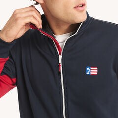 Colorblock Team Jacket,Stellar Blue Heather,large