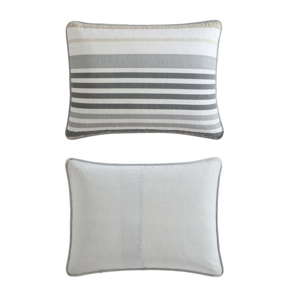 Dover Beige Full Queen Quilt-Sham Set,Taupe,large