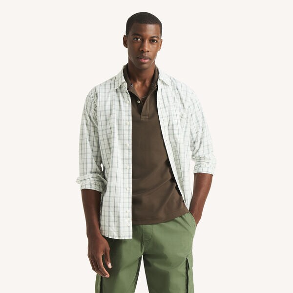 Classic Fit Plaid Shirt