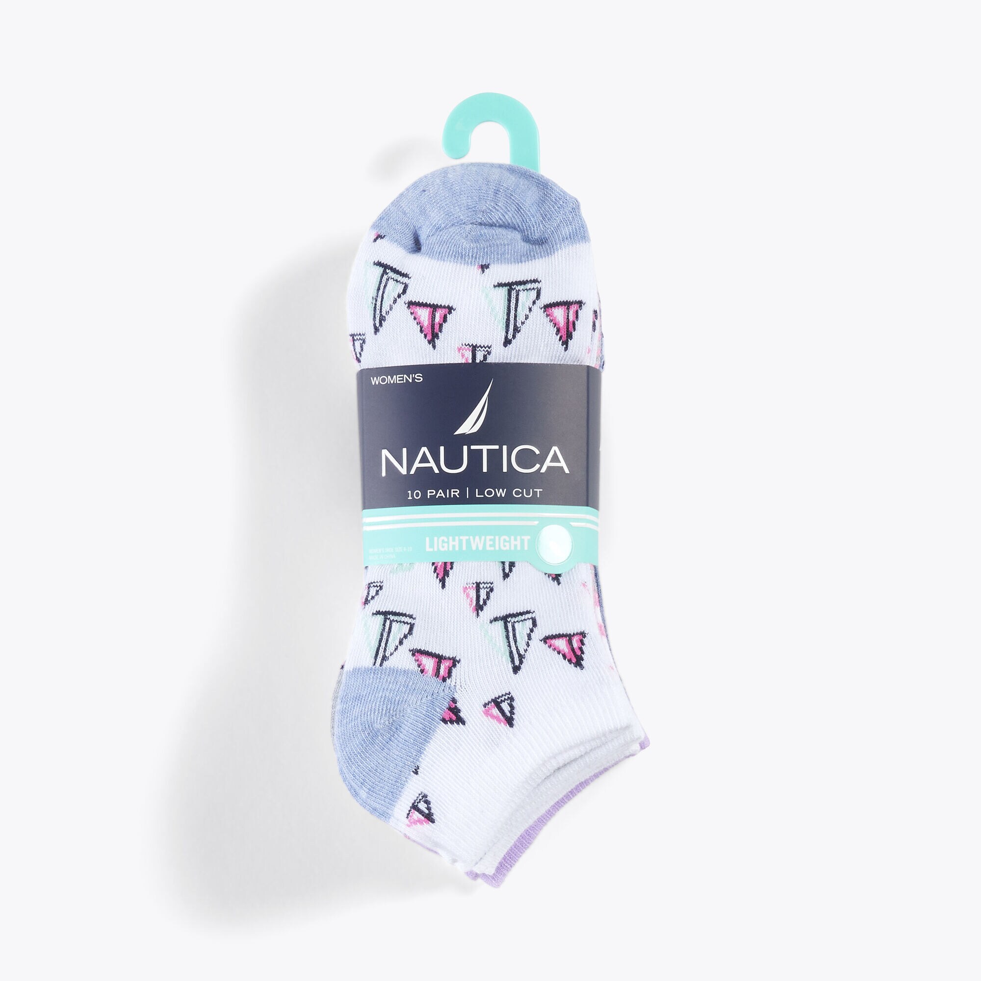 FLAT KNIT SOCKS, 10-PACK,Multi,large