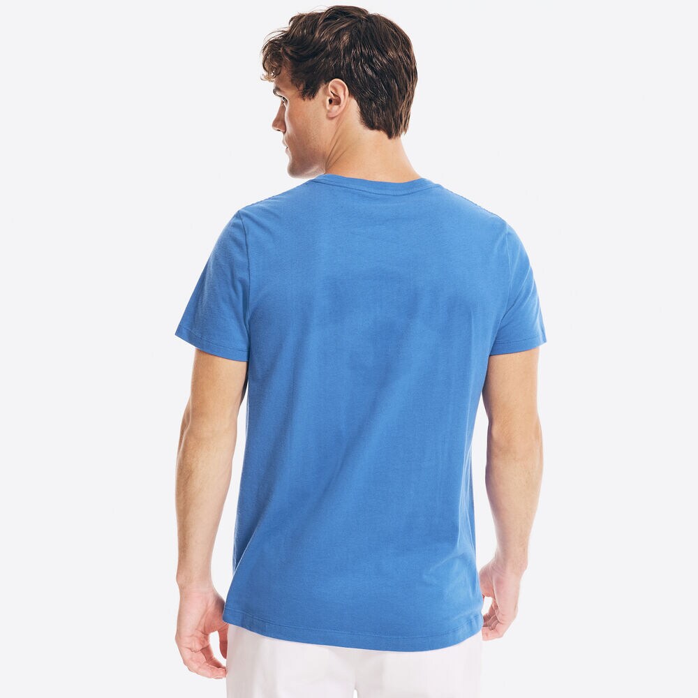 SAILING ANCHOR GRAPHIC T-SHIRT,Cobalt Wave,large
