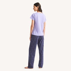 Printed Pajama Pant Set,Sapphire/Pitch Yellow,large