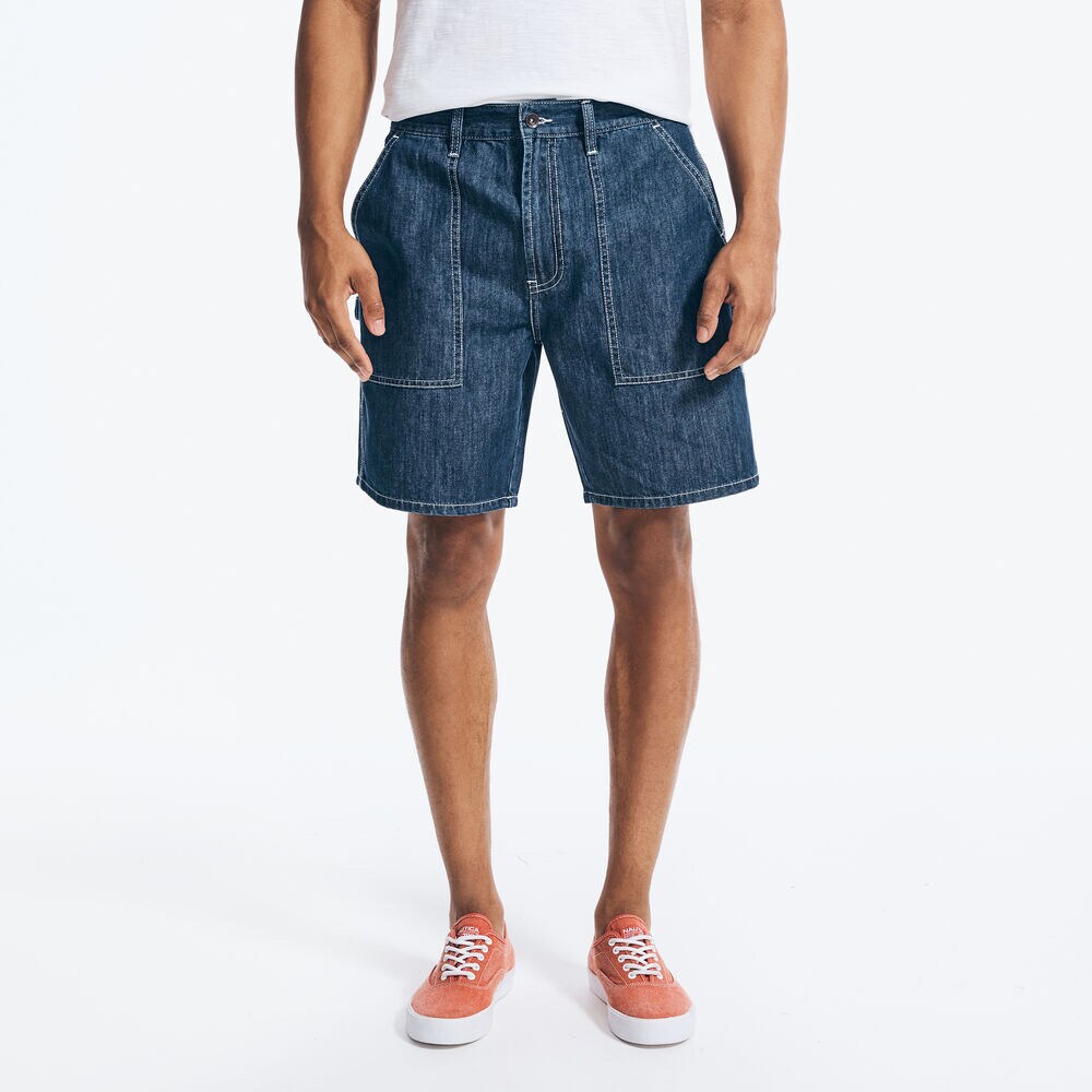 NAUTICA JEANS CO. CARPENTER DENIM SHORT,Noon Blue,large