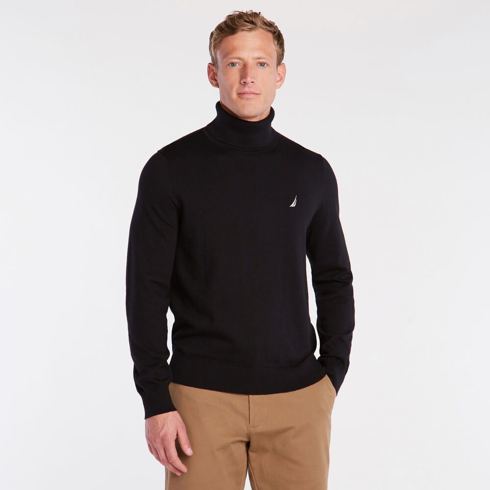 NAVTECH TURTLENECK SWEATER,True Black,large