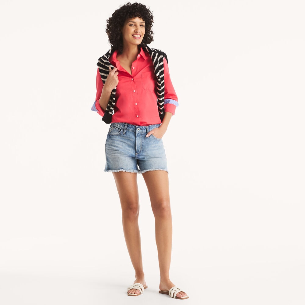 Button-Up Shirt,Pomegranate,large