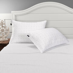 Sleep Max Anchor Print King 2pc Pillows,Vanilla,large