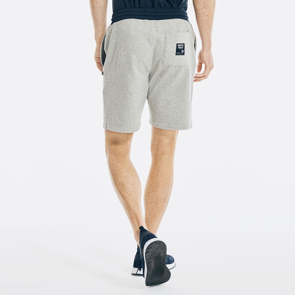 NAUTICA JEANS CO. FLEECE SHORT,Grey Heather,large