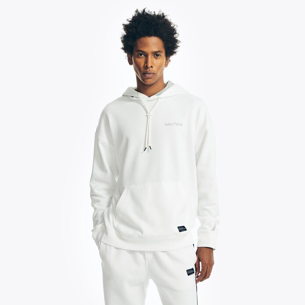 FLEECE HOODIE,Sail White,large