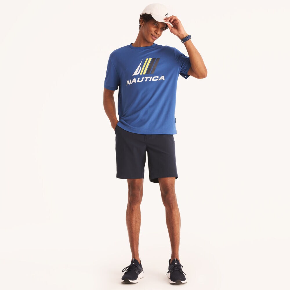 Navtech Logo T-Shirt,Windsurf Blue,large