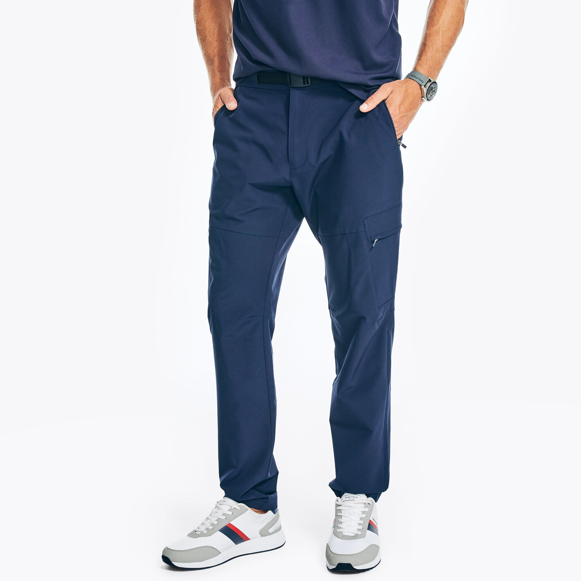 NAVTECH SLIM FIT UTILITY PANT,Cobalt Wave,large