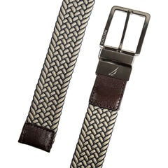 Reversible Webbed Belt,Wheat Flax,large