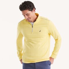 Quarter-Zip Pullover Sweatshirt,Sunshine,large