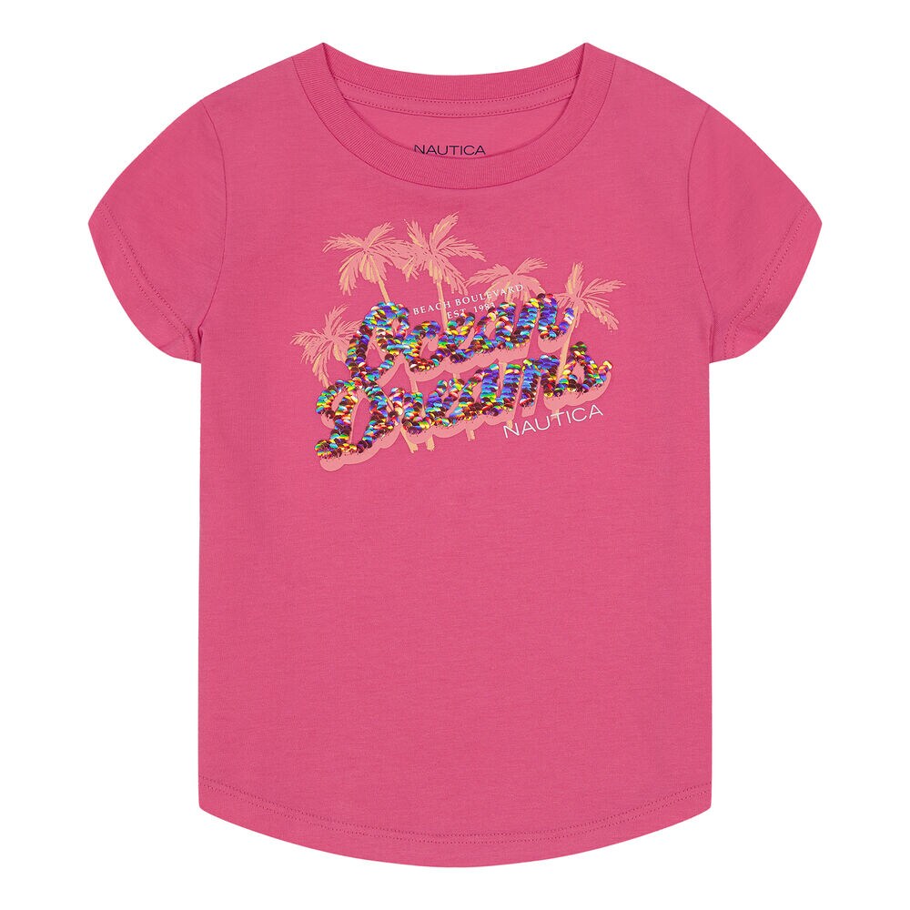 TODDLER GIRLS' OCEAN DREAMS T-SHIRT (2T-4T),Purple Heather,large