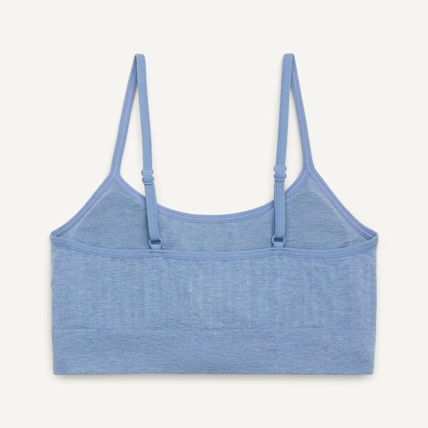 Seamless Ribbed Lounge Bra, 3-Pack