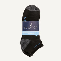 ATHLETIC LOW CUT SOCKS, 6-PACK,Multi,large