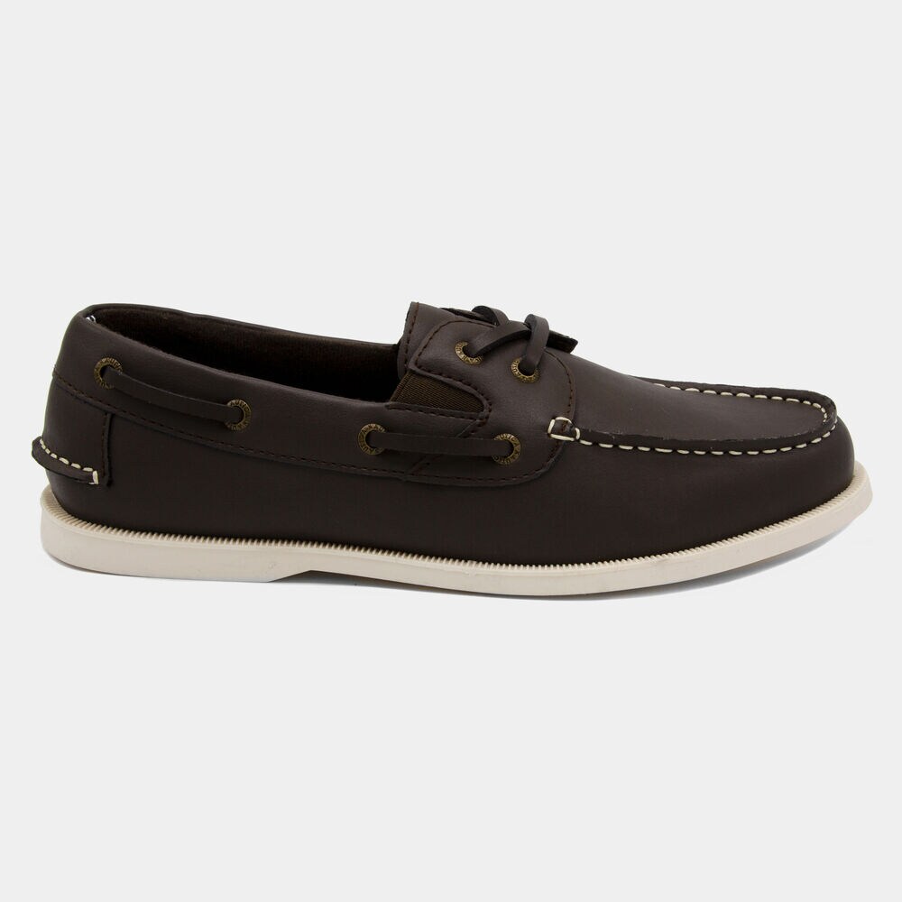 Linder Boat Shoe in Brown,Brown,large