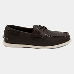 Linder Boat Shoe in Brown,Brown,large