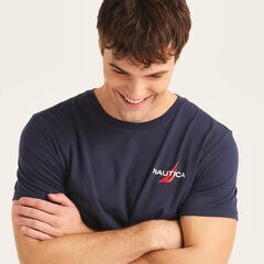 Sustainably Crafted Ocean Explorer Graphic T-Shirt,Stellar Blue Heather,large