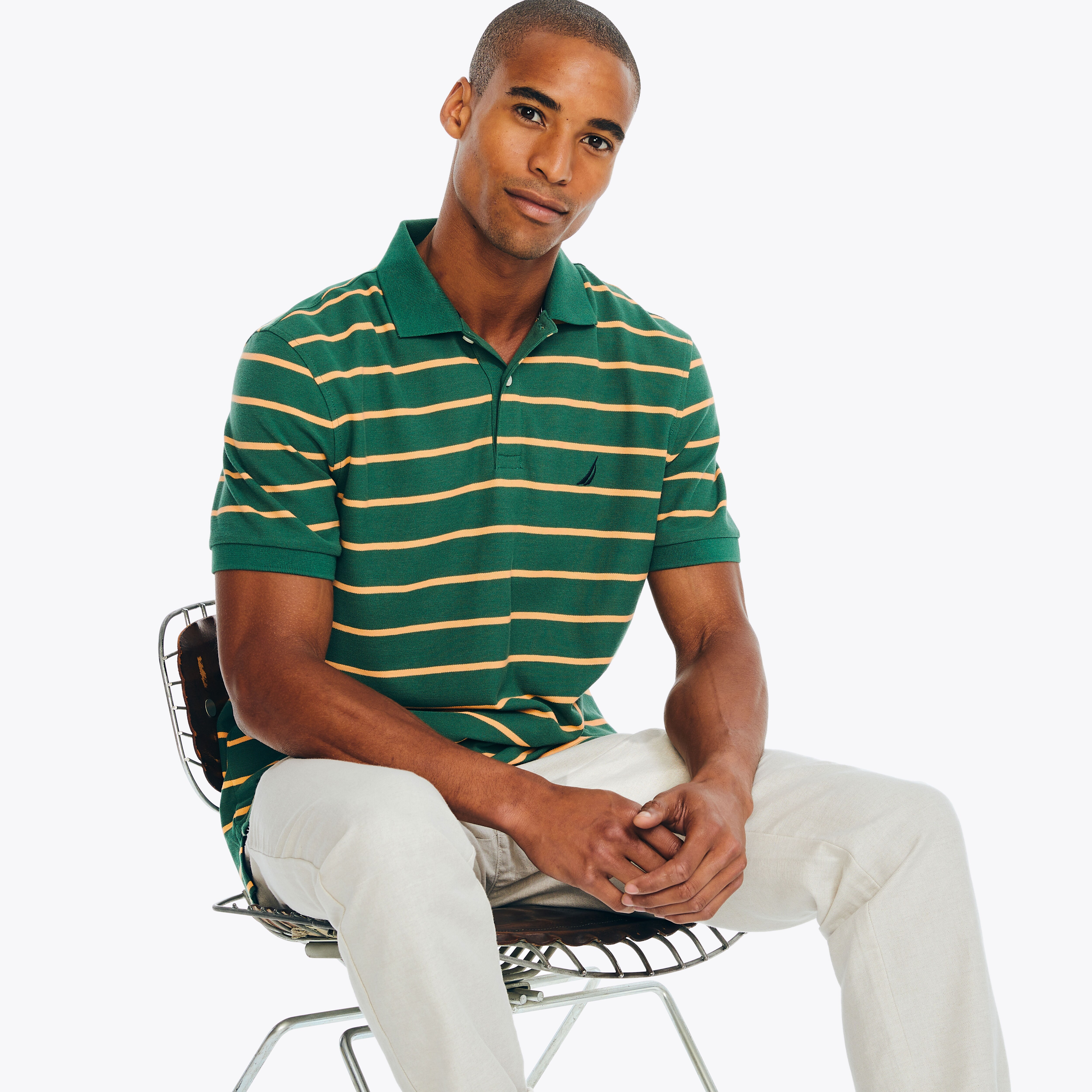 Classic Fit Striped Deck Polo | Nautica