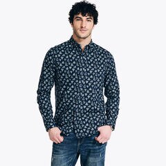 Printed Shirt,Peacoat,large
