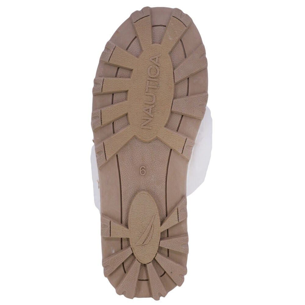 FAUX-FUR CRISSCROSS SLIDE SANDAL,Bright White,large
