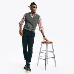 Navtech Sweater Vest,Charcoal Heather,large