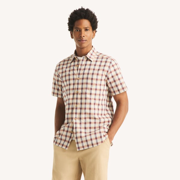 Plaid Short-Sleeve Shirt