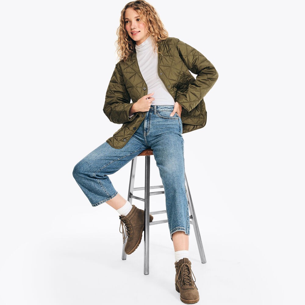 Quilted Jacket,Spearmint,large