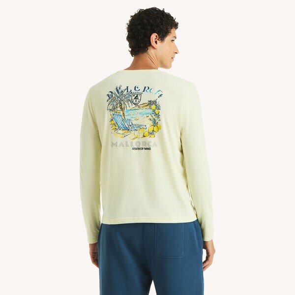  Long-Sleeve Embroidered Graphic T-Shirt