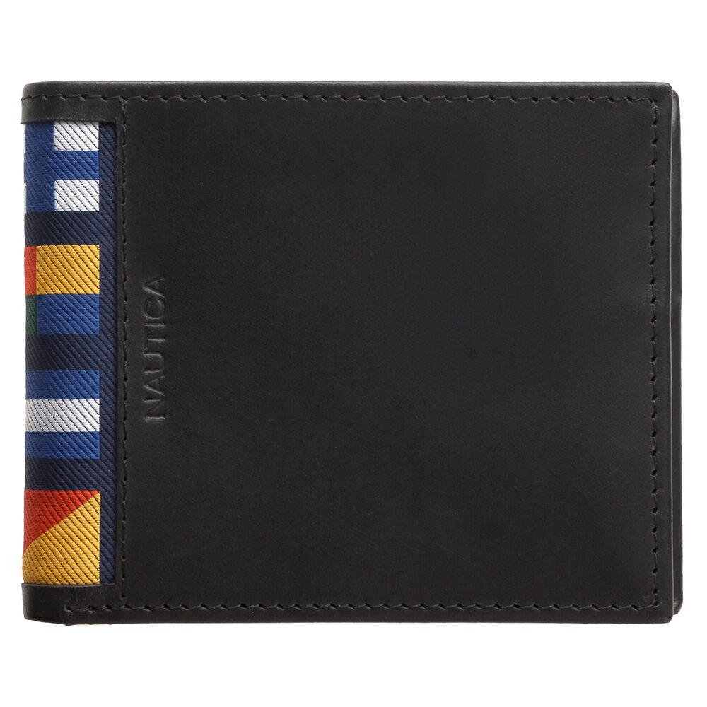 McClures Sailing Flags Passcase Wallet,True Black,large