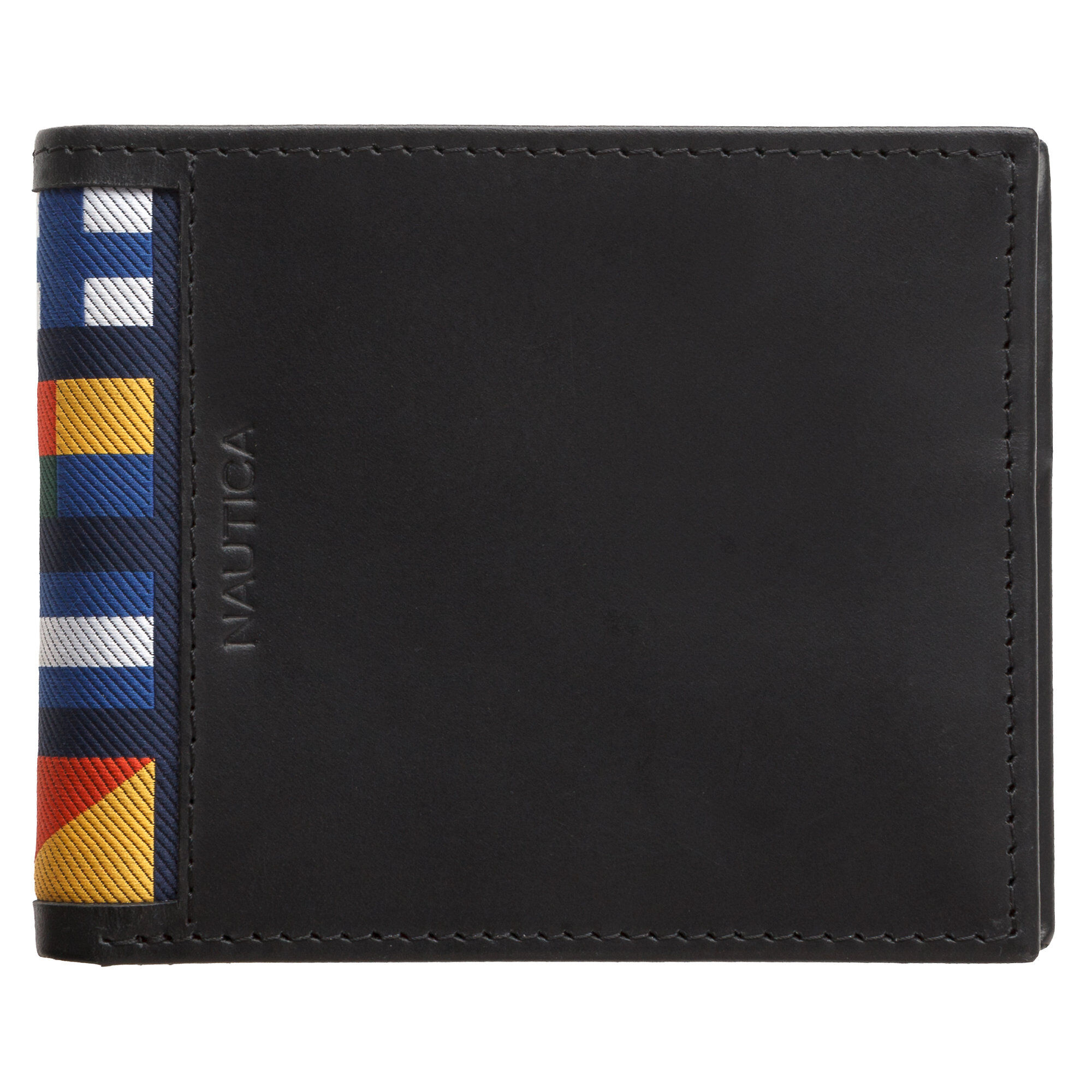 McClures Sailing Flags Passcase Wallet,True Black,large