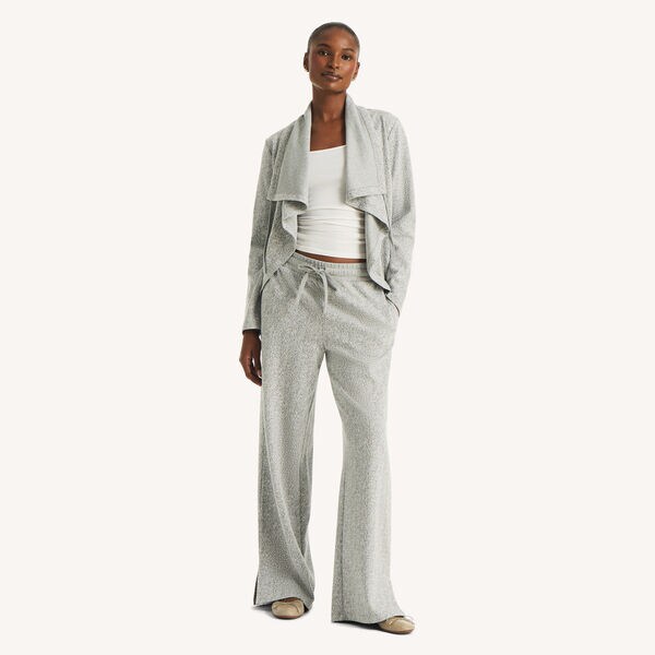 Straight Leg Jacquard Pull-On Pant