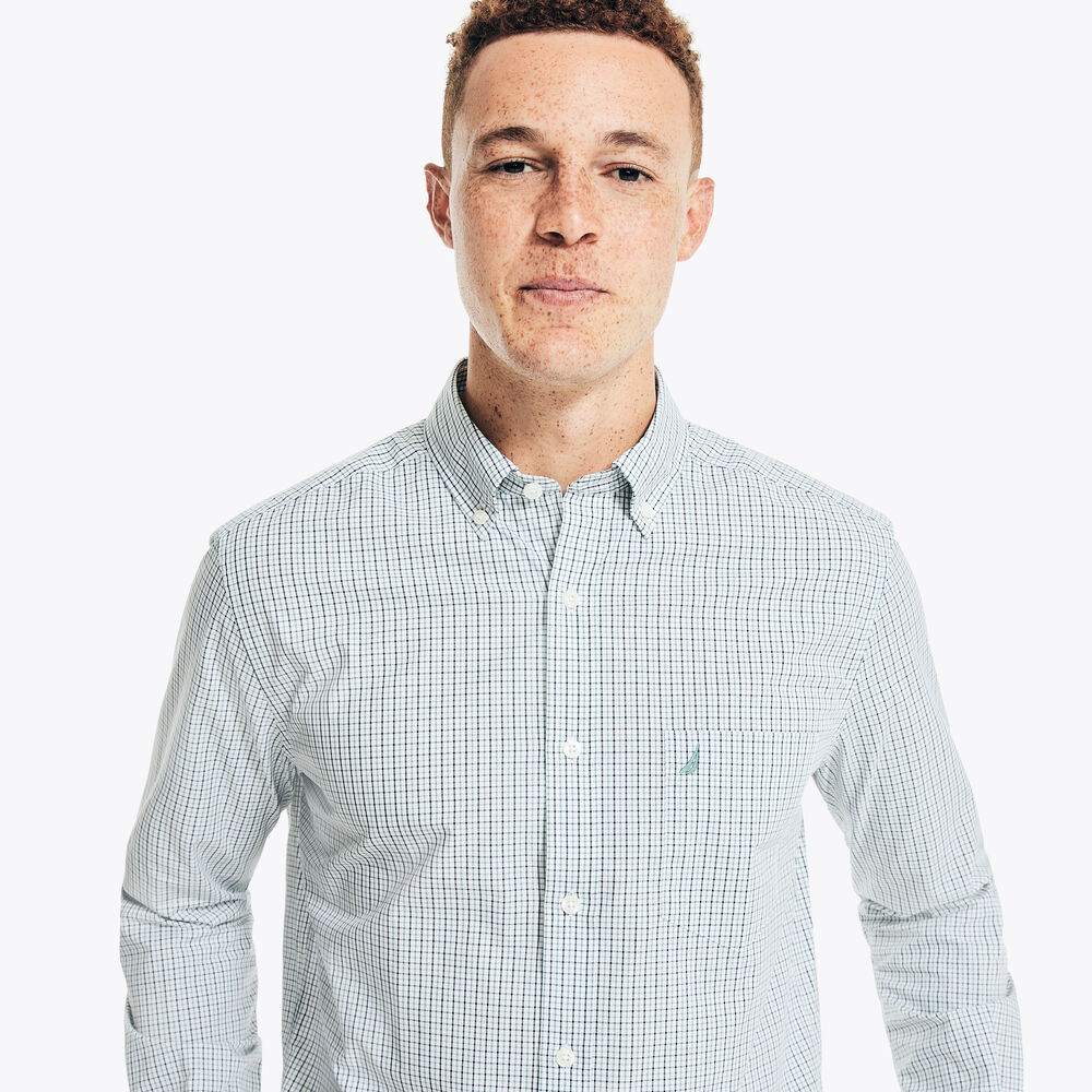 GINGHAM SHIRT,Delphinium Blue,large