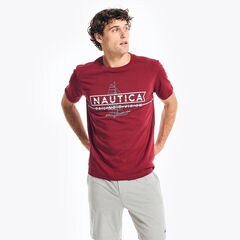 SAILING DIVISION GRAPHIC SLEEP T-SHIRT,Melonberry,large