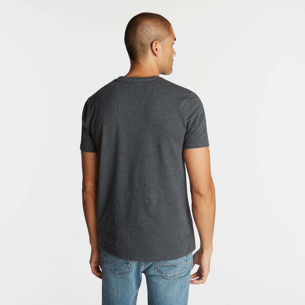 BRAND ICON POCKET T-SHIRT,Charcoal Heather,large