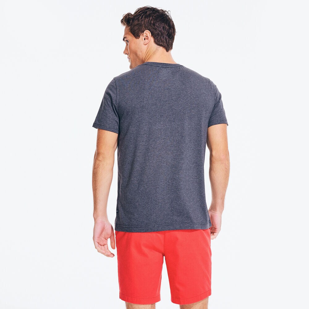 CREWNECK POCKET T-SHIRT,Charcoal Heather,large