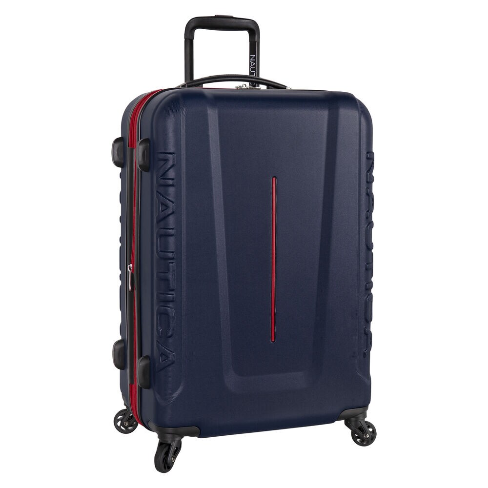 Vernon Bay 24" Hardside Spinner Luggage in Navy/Red,Navy,large