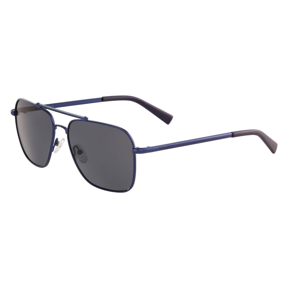 Navigator Sunglasses with Matte Frame,Navy,large