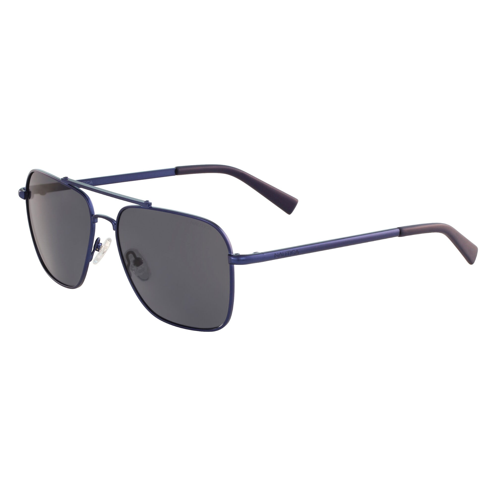 Navigator Sunglasses with Matte Frame,Navy,large