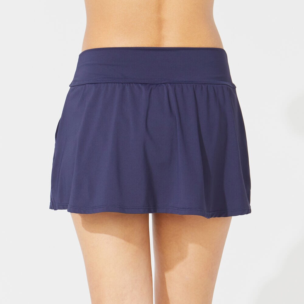 SOLID SWIM SKIRT,Stellar Blue Heather,large