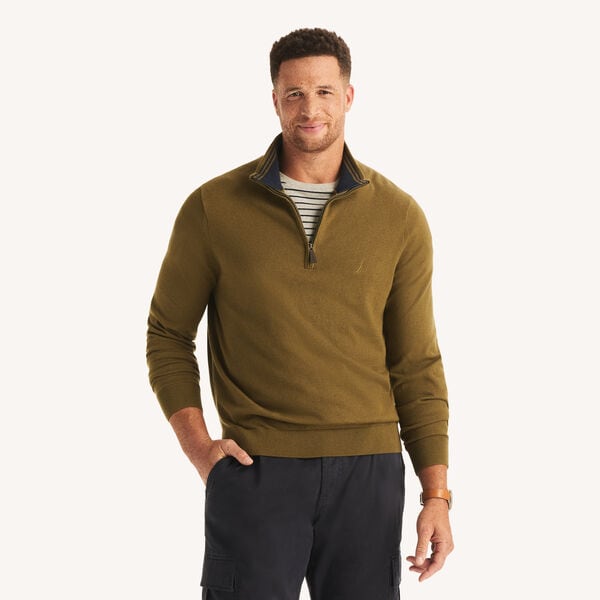 Big & Tall Performance Quarter-Zip Sweater