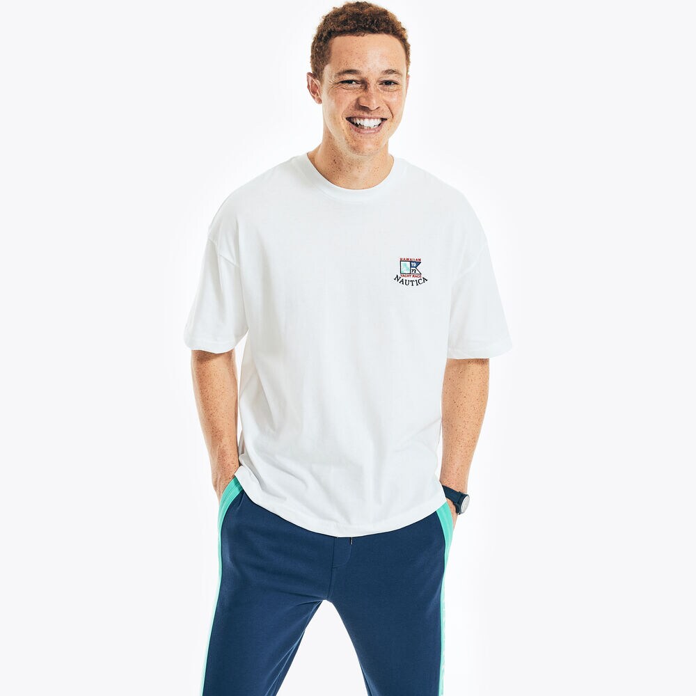 SUSTAINABLY CRAFTED REISSUE T-SHIRT,Bright White,large