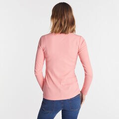 SOLID RIBBED HENLEY,Barolo,large
