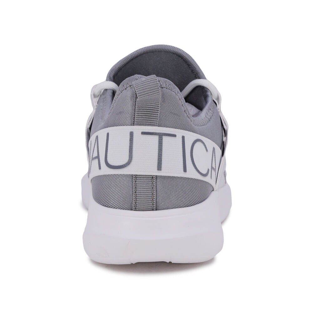 LOGO-STRAP MESH SNEAKER,Grey Heather,large
