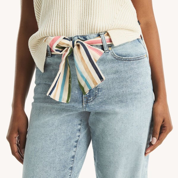 Belted High-Rise Jean