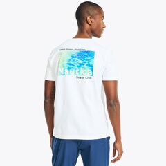 BIG & TALL SUSTAINABLY CRAFTED OCEAN CLUB GRAPHIC T-SHIRT,Bright White,large