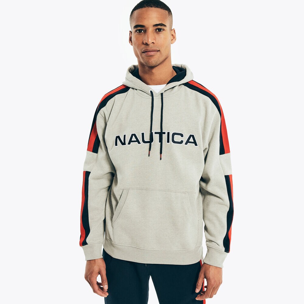 REISSUE LOGO PULLOVER HOODIE,Grey Heather,large