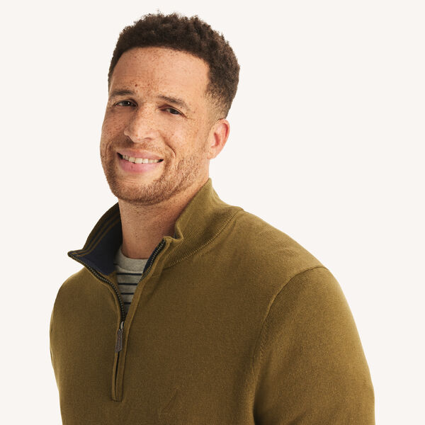 Big & Tall Performance Quarter-Zip Sweater