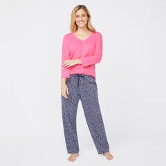 PEACE, LOVE, JOY LONG SLEEVE SET,Navy,large